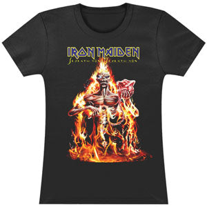 Iron Maiden Seventh Son Fire Soft Junior Top