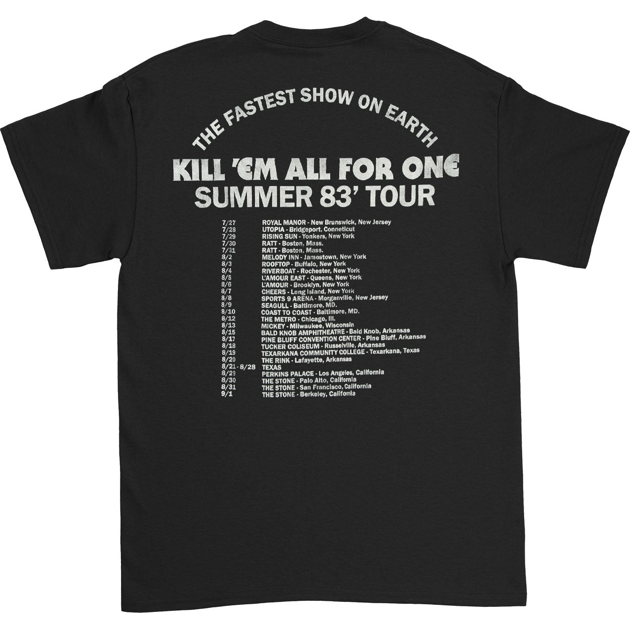 Metallica Kill 'Em All Tour T-shirt