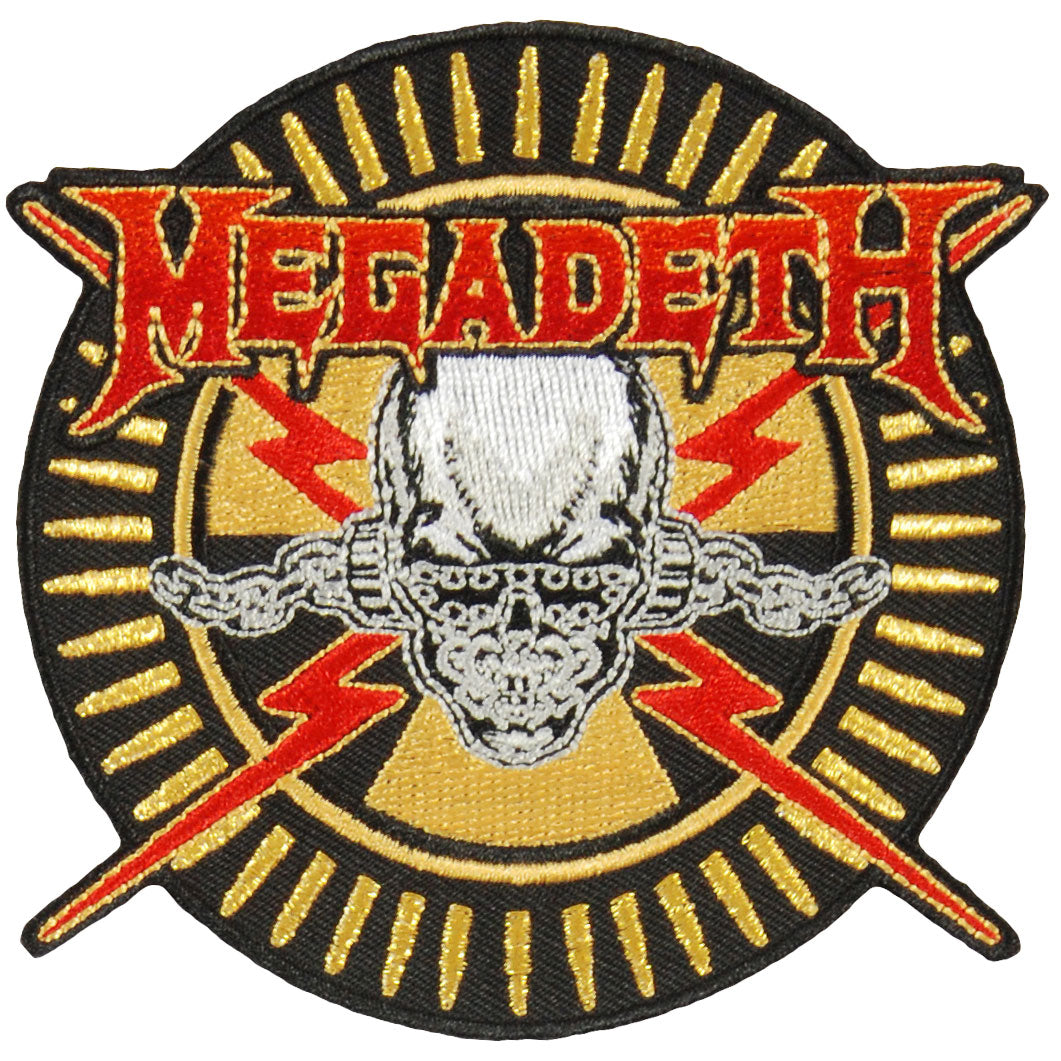 Megadeth Skull & Bullets Embroidered Patch