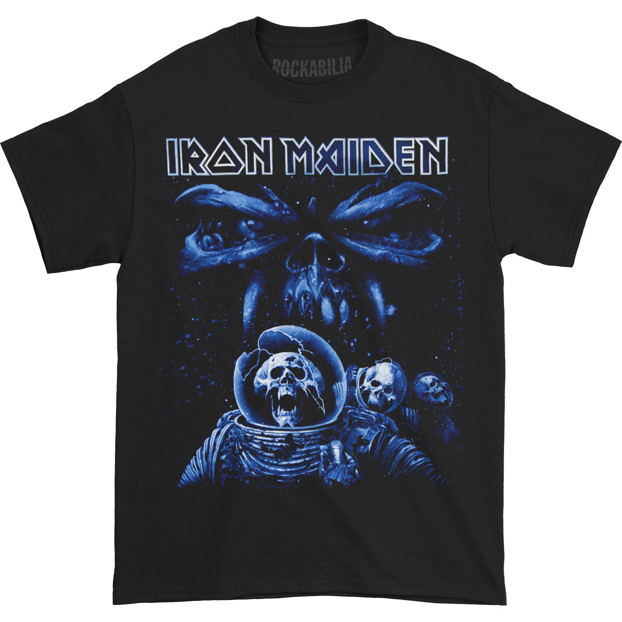 Iron Maiden Final Frontier Blue Album Spaceman T-shirt