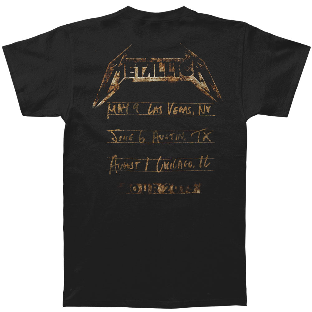 Metallica Leather 2015 Tour Tee T-shirt