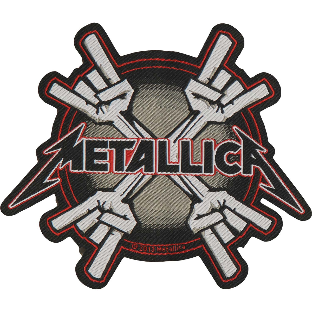 Metallica Metal Horns Woven Patch