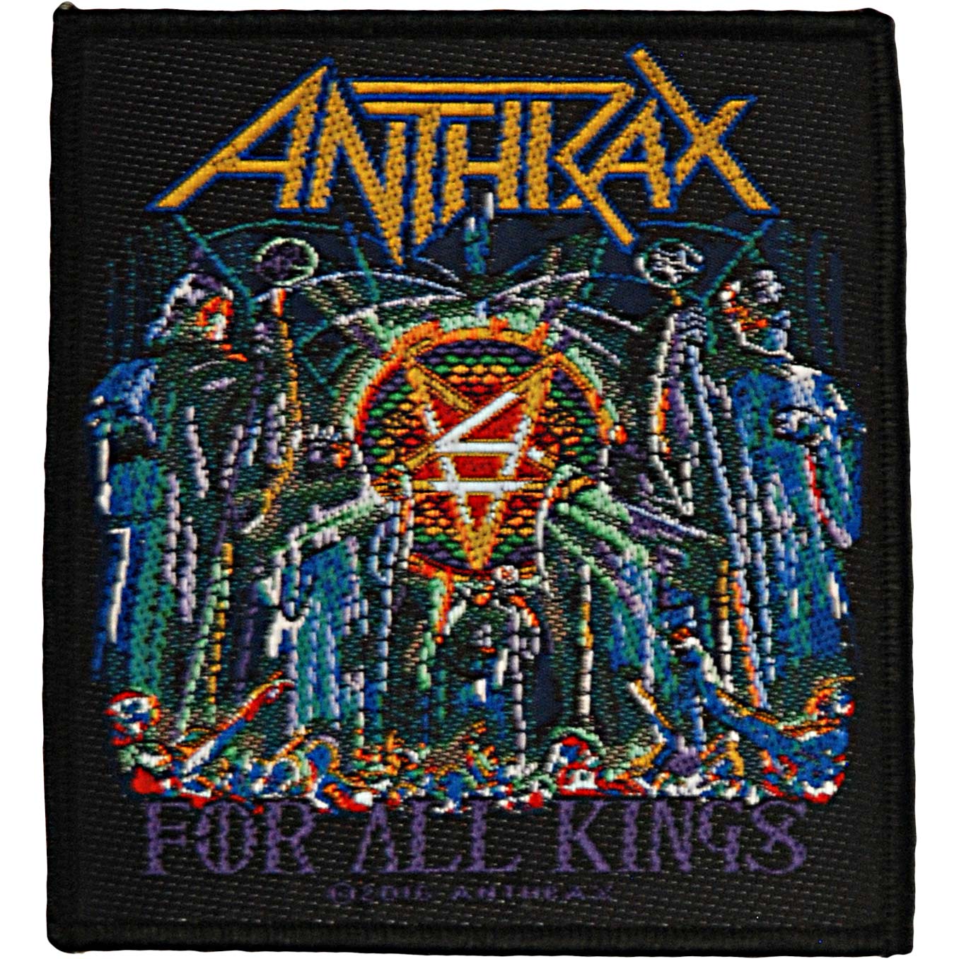 Anthrax For All Kings Woven Patch