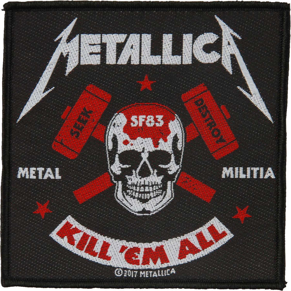 Metallica Metal Militia Woven Patch