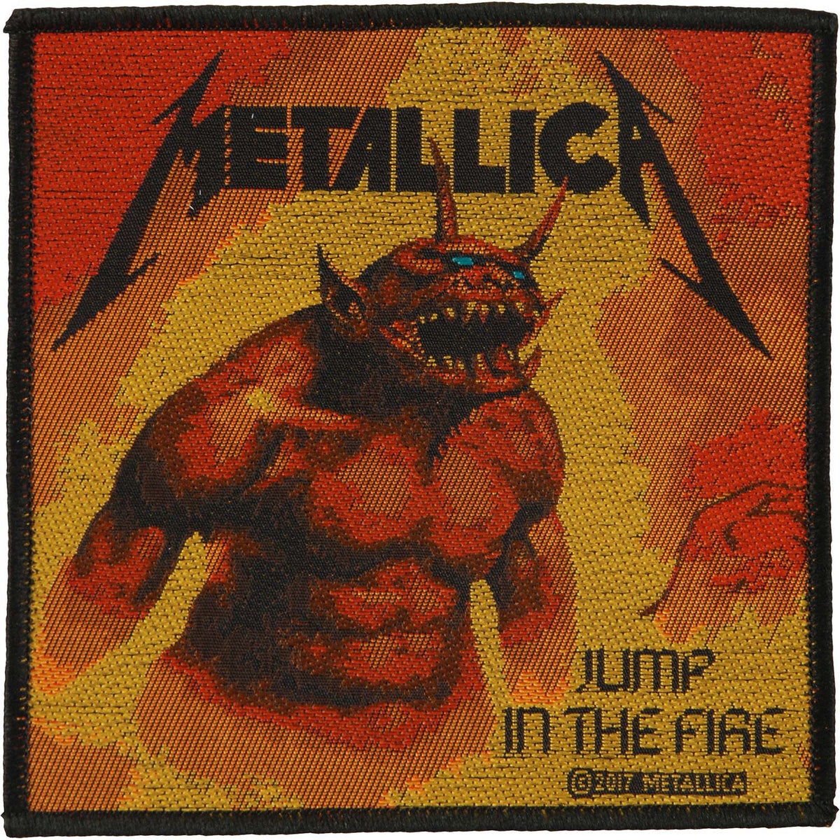 Metallica Jump In The Fire Woven Patch