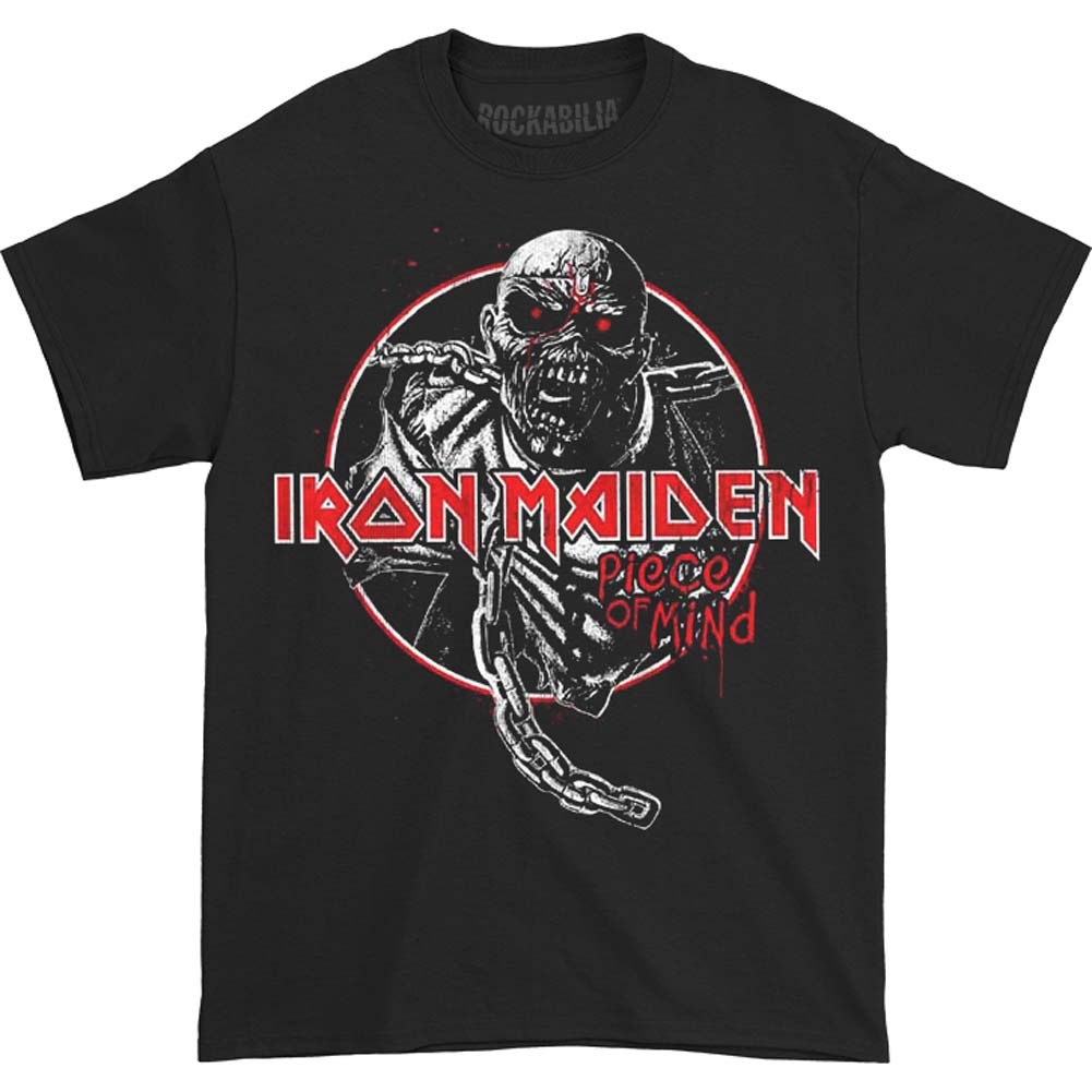 Iron Maiden Piece of Mind Circle Slim Fit T-shirt
