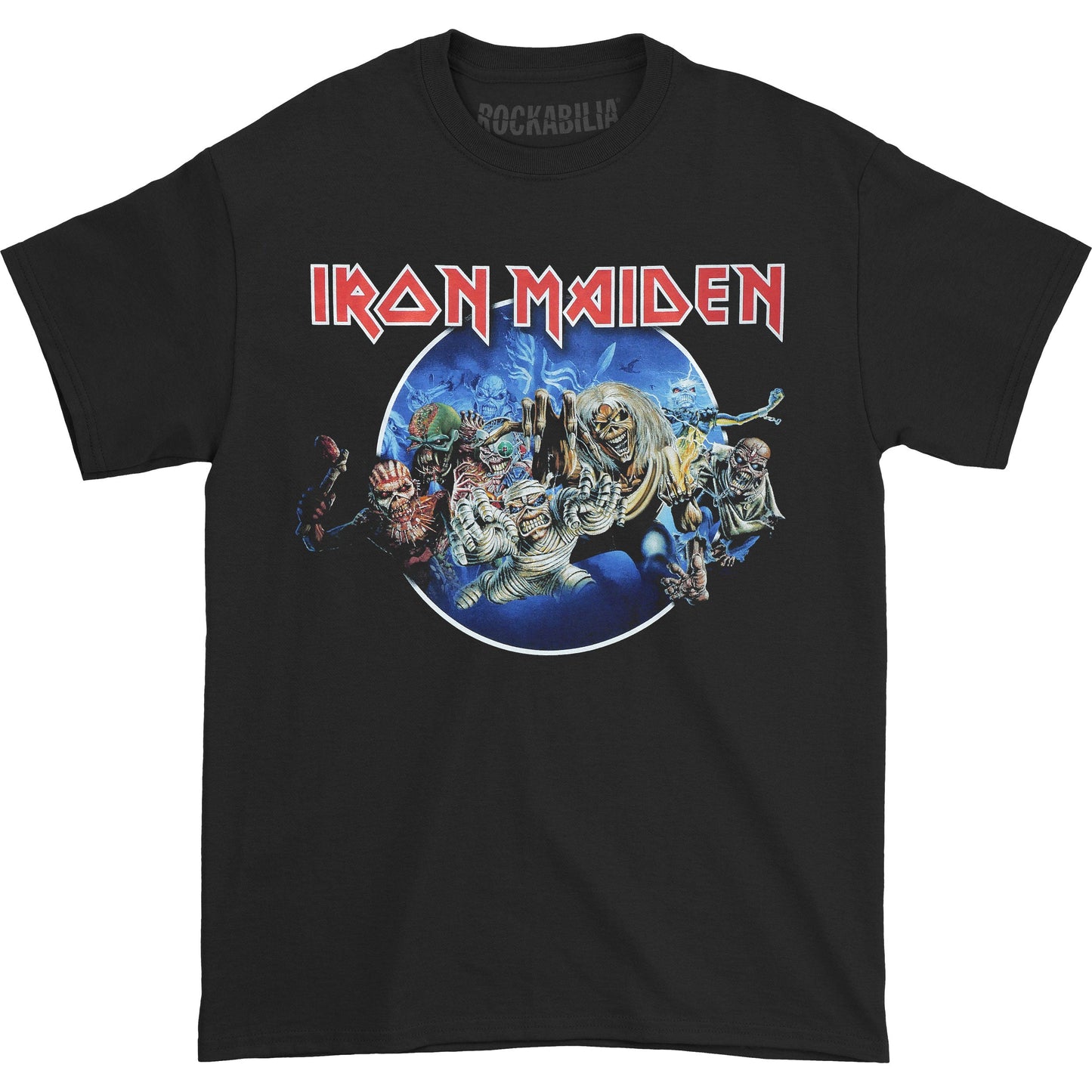 Iron Maiden Wasted Years Circle Slim Fit T-shirt