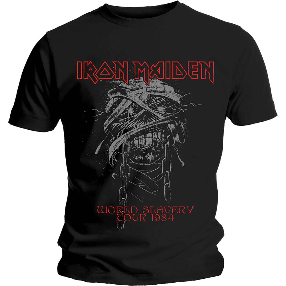 Iron Maiden World Slavery 1984 Tour Slim Fit T-shirt