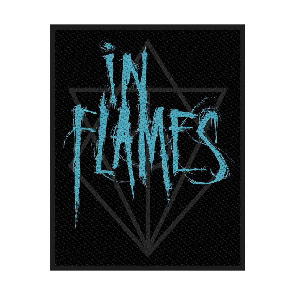 In Flames Scratched Logo (Retail Pack) Woven Patch