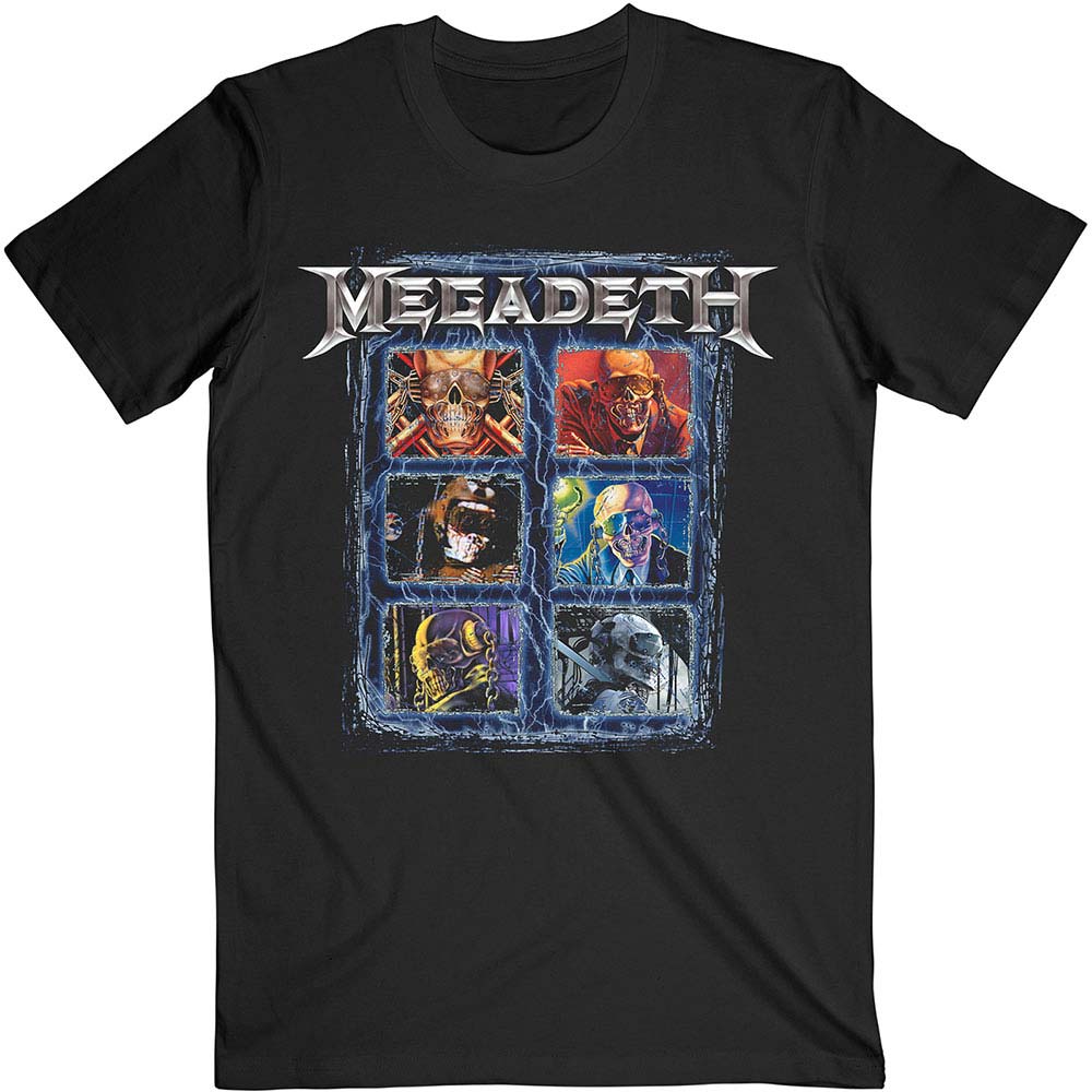 Megadeth Vic Head Grid Slim Fit T-shirt