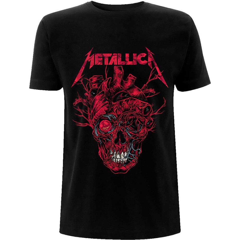 Metallica Heart Skull Slim Fit T-shirt