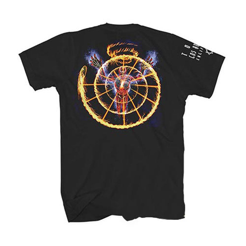 Tool Flame Spiral (Back & Sleeve Print) Slim Fit T-shirt