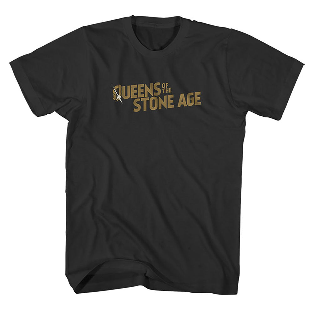 Queens Of The Stone Age Bullet Shot Logo Slim Fit T-shirt