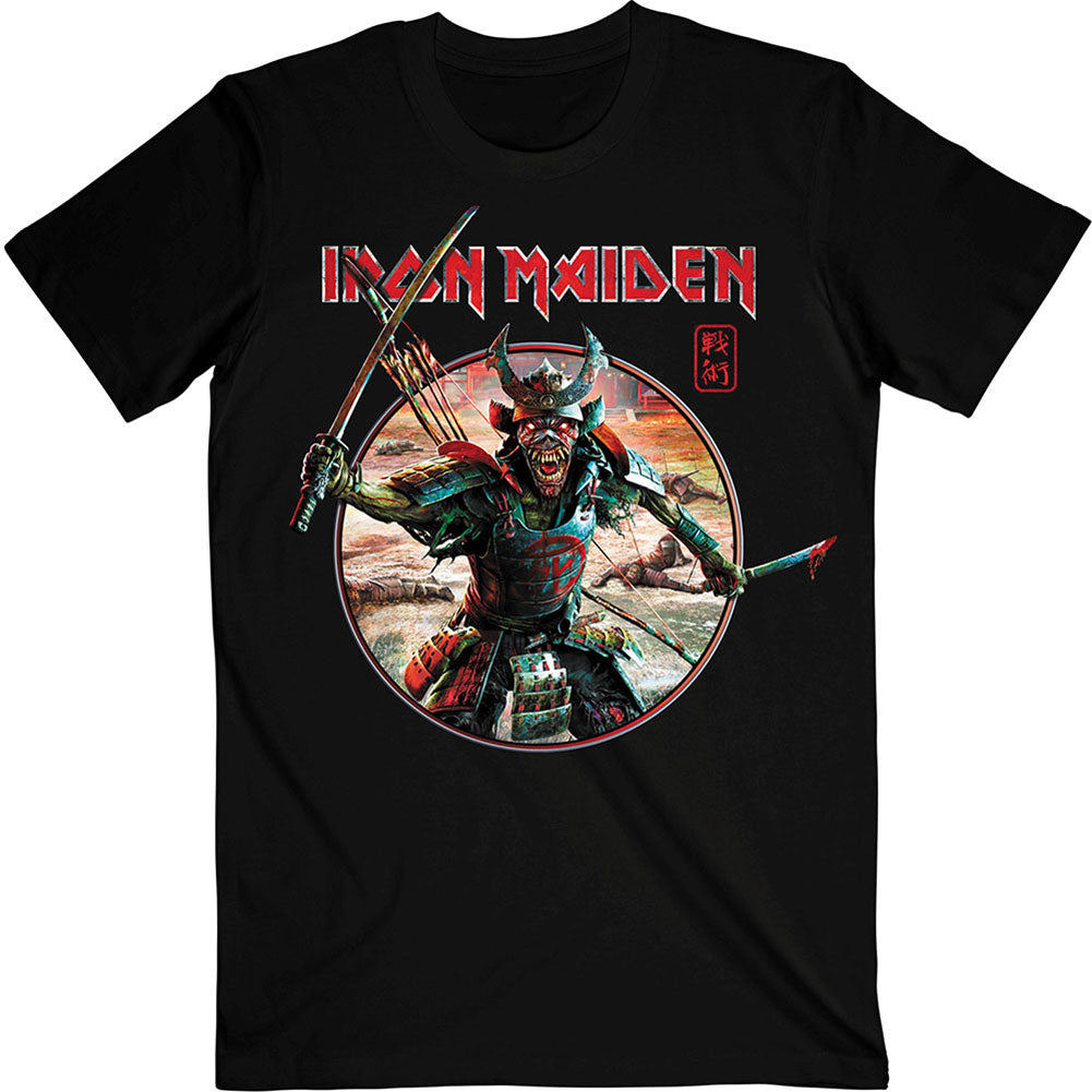 Iron Maiden Senjutsu Eddie Warrior Circle Slim Fit T-shirt