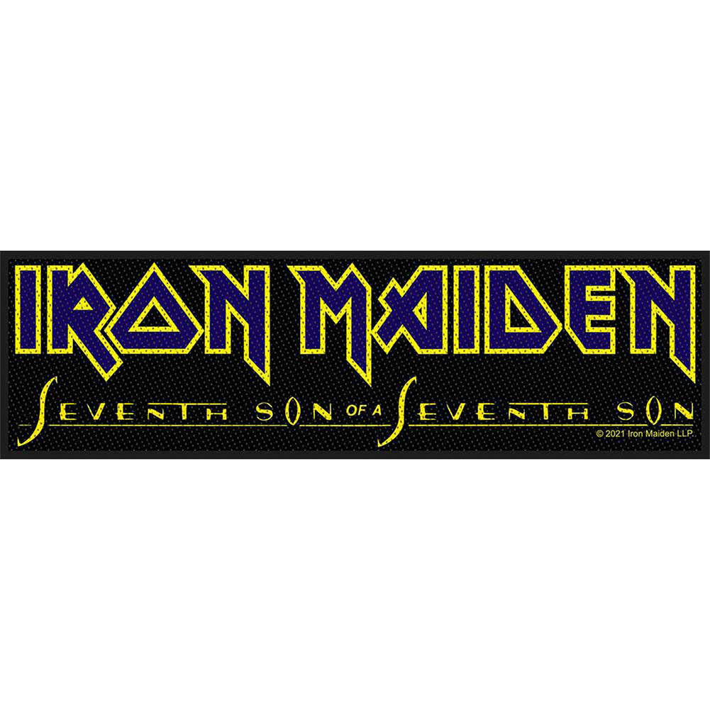Iron Maiden Seventh Son Logo Woven Jumbo Patch