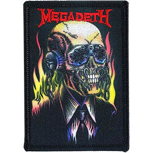 Megadeth On Fire Embroidered Patch