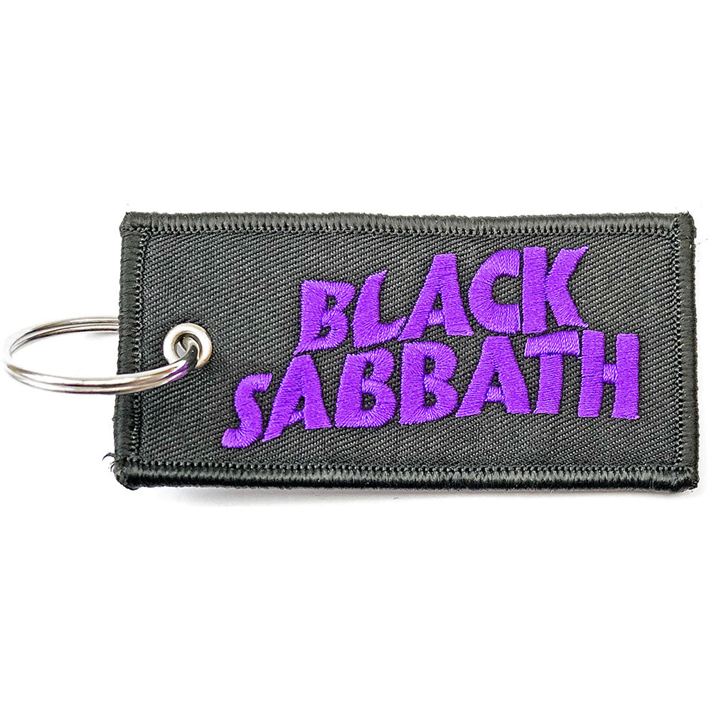 Black Sabbath Wavy Logo Embroidered Key Chain