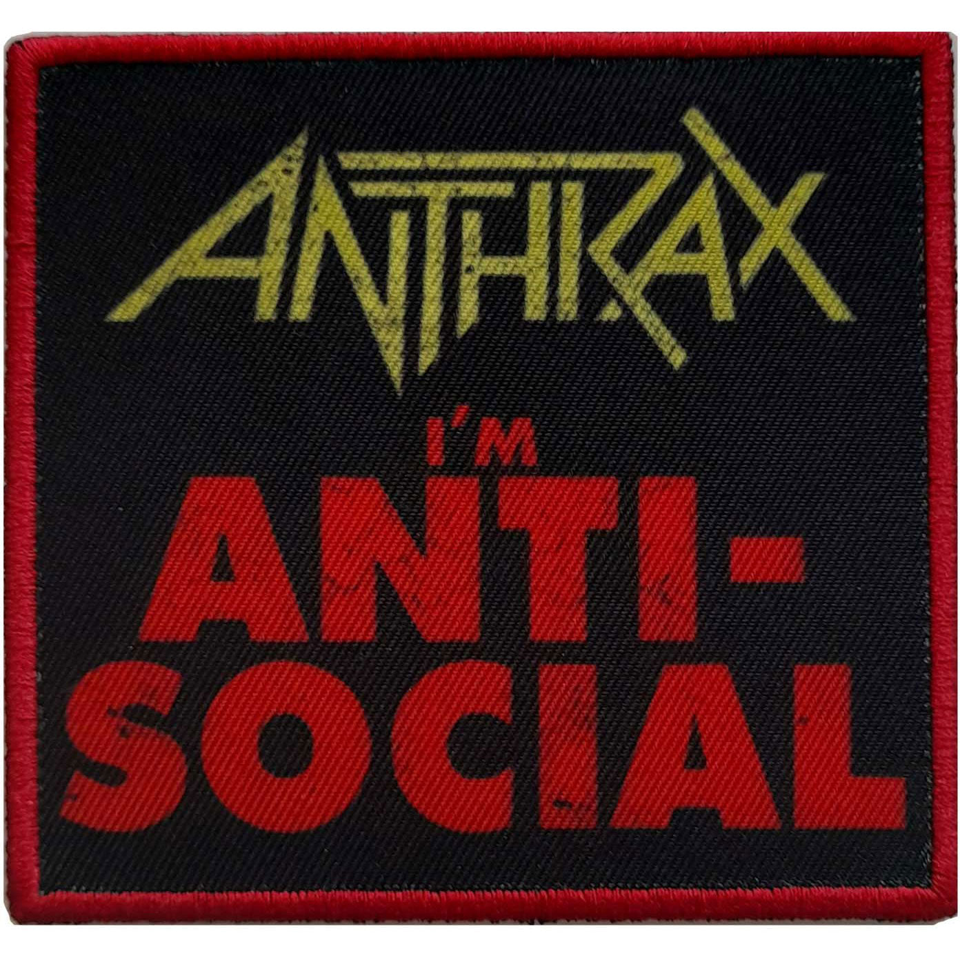 Anthrax Anti-social Woven Patch