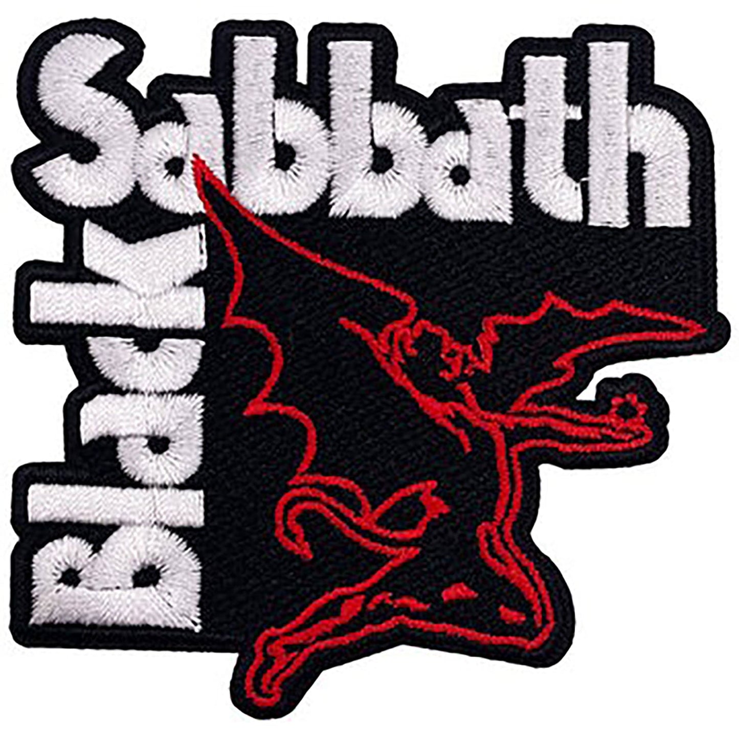 Black Sabbath Demon Logo Embroidered Patch