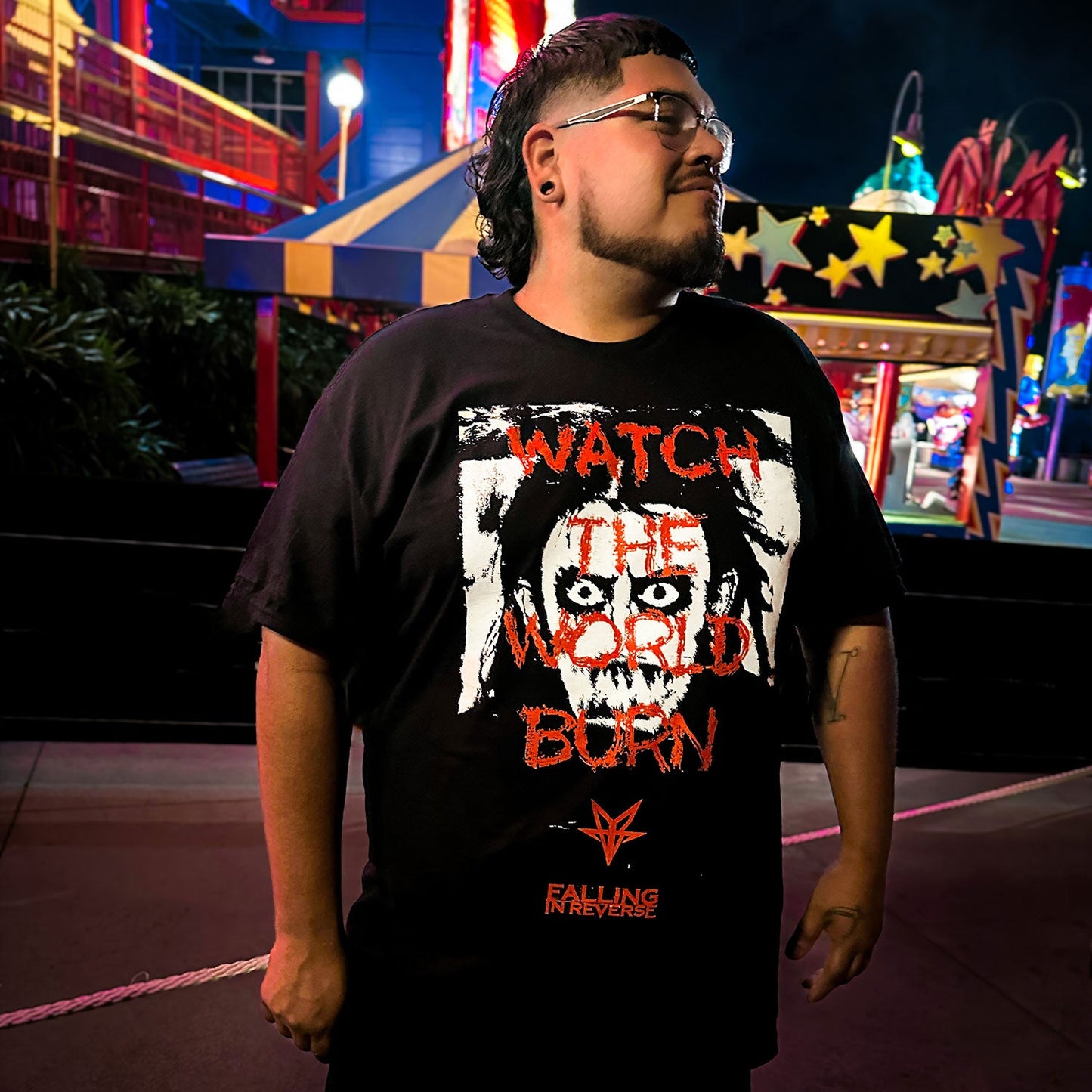 Watch The World Burn Horror Ronnie T-shirt