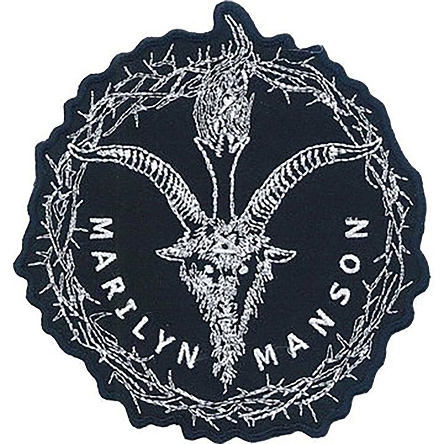 Marilyn Manson Bapho Head Embroidered Patch