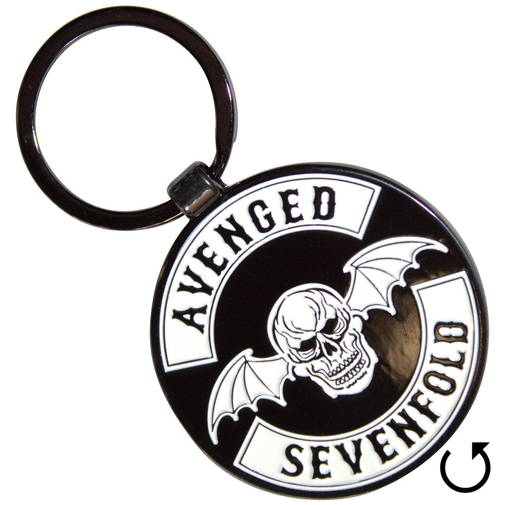 Avenged Sevenfold Deathbat Crest Metal Key Chain