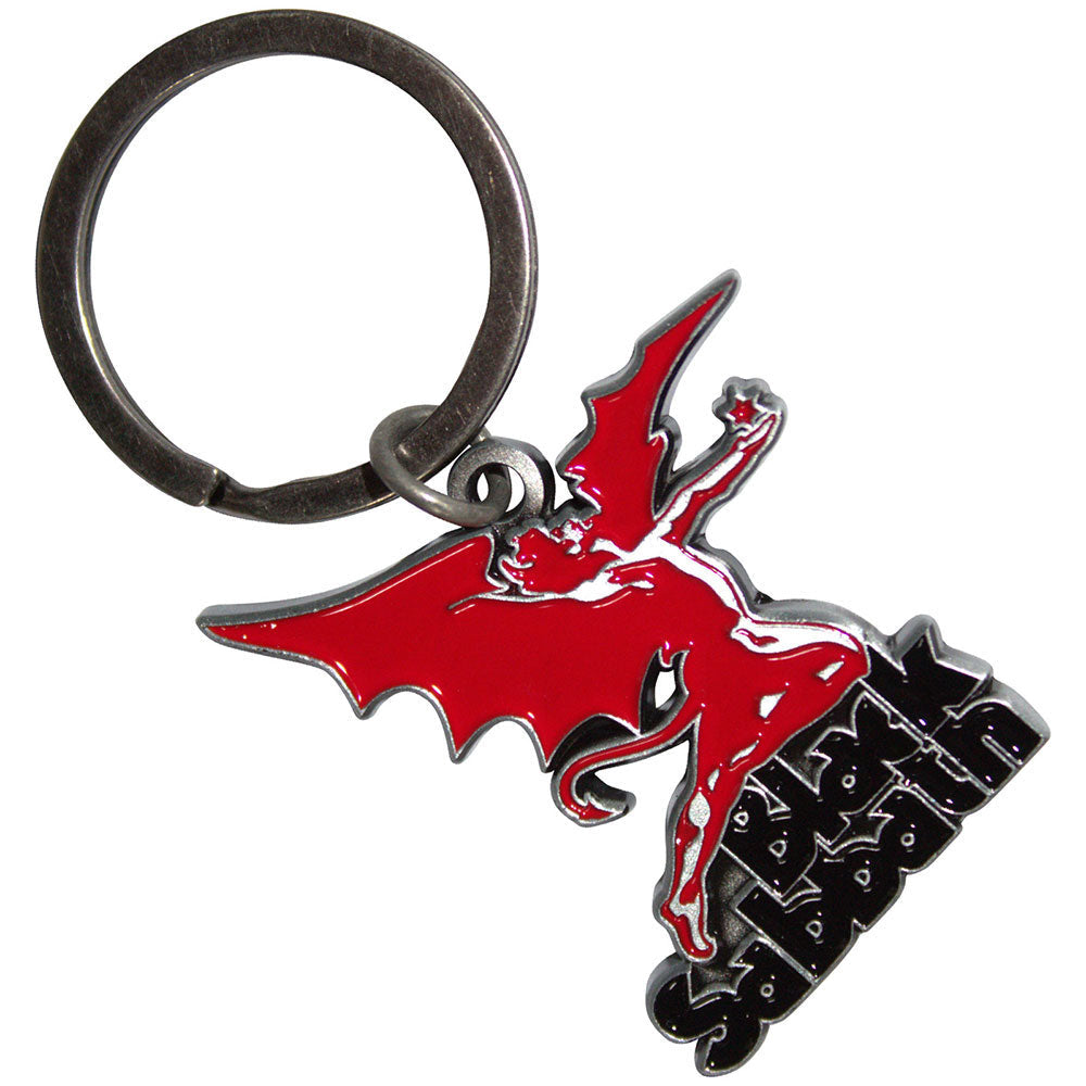 Black Sabbath Logo & Daemon Metal Key Chain