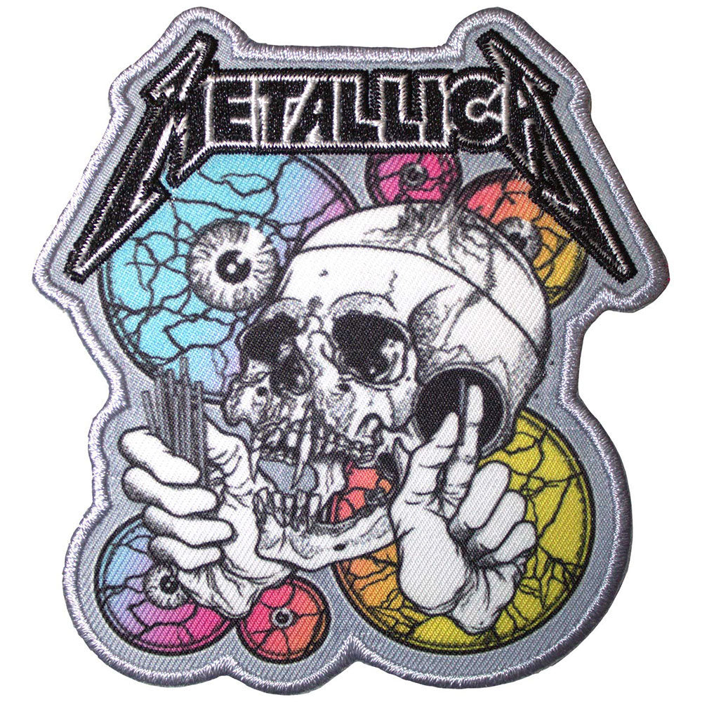 Metallica The Shortest Straw Multicolored Eyes Woven Patch