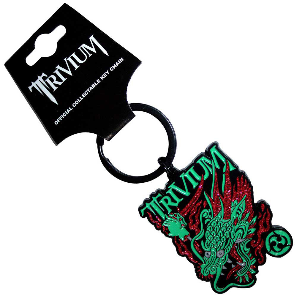 Trivium Deadmen Dragon Head Metal Key Chain