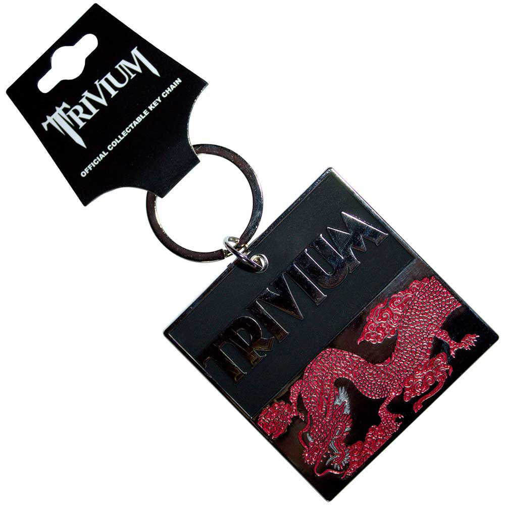 Trivium Deadmen & Dragons Silhouette Metal Key Chain