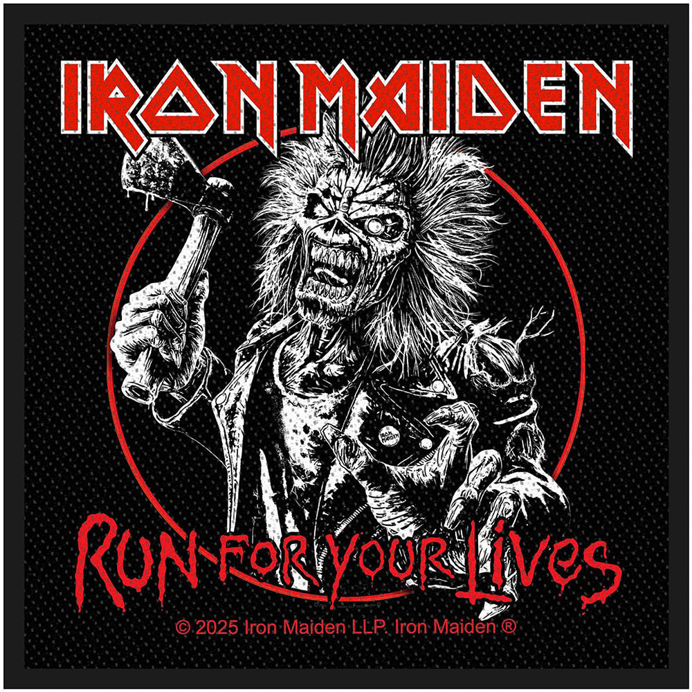 Iron Maiden Run For Your Lives Woven Patch