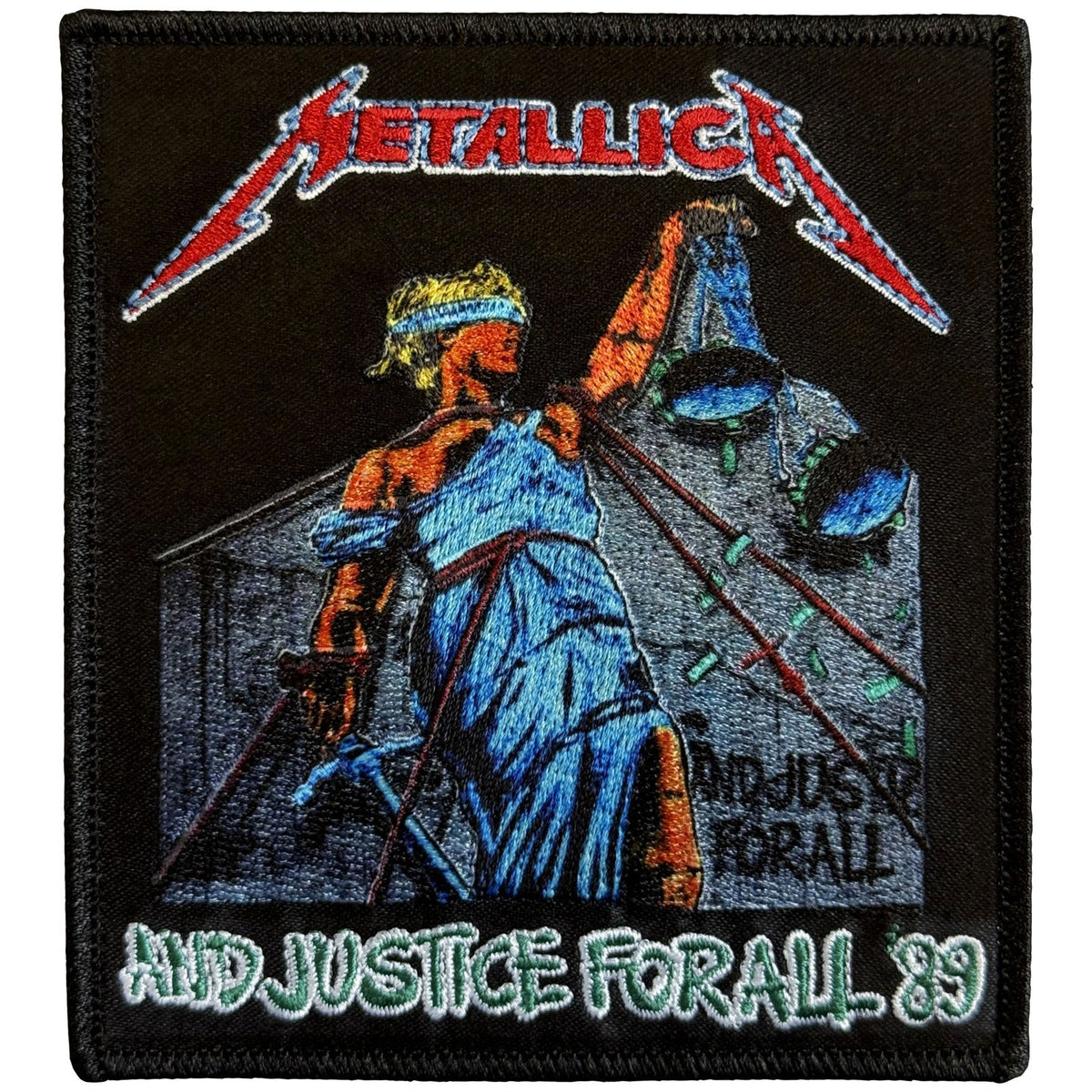 Metallica Justice Bright Colours Woven Patch