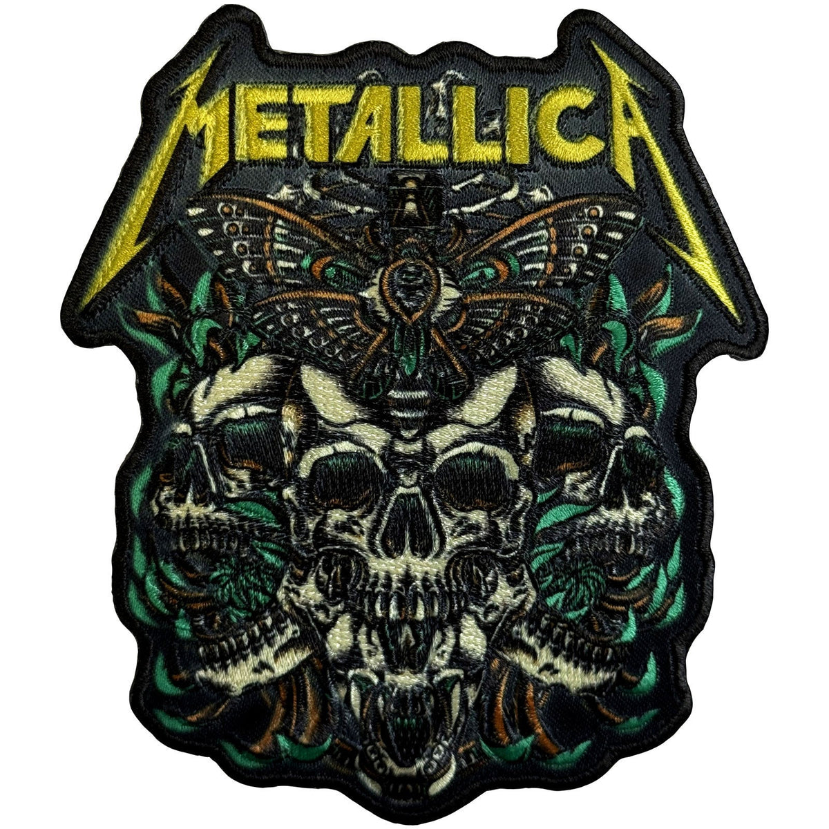 Metallica Moth Into Flame Woven Patch