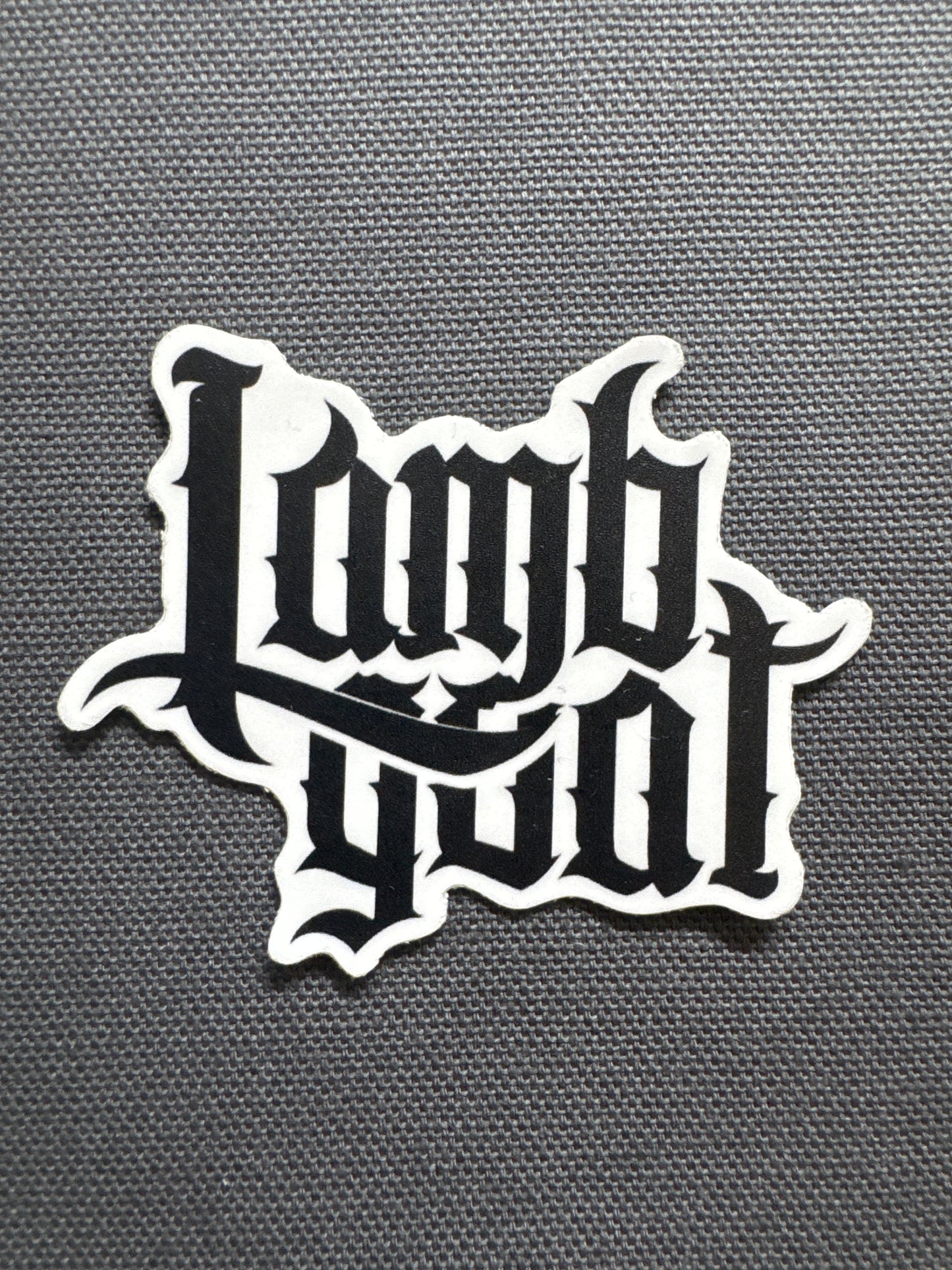 Lambgoat Stacked Logo Sticker
