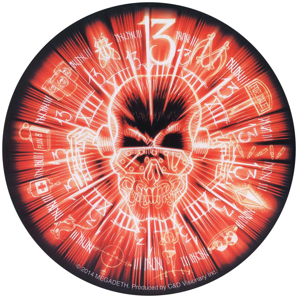 Megadeth 13 Skull Sticker