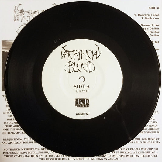 SACRIFICIAL BLOOD / TRAITOR - Split 7-Inch Record