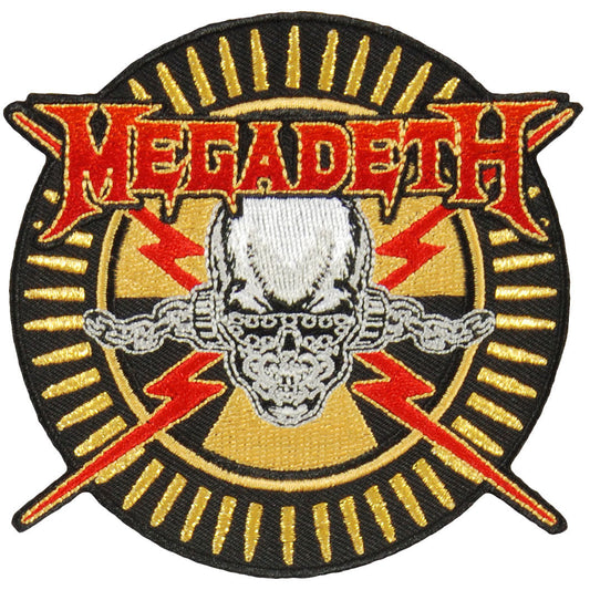 Megadeth Skull & Bullets Embroidered Patch