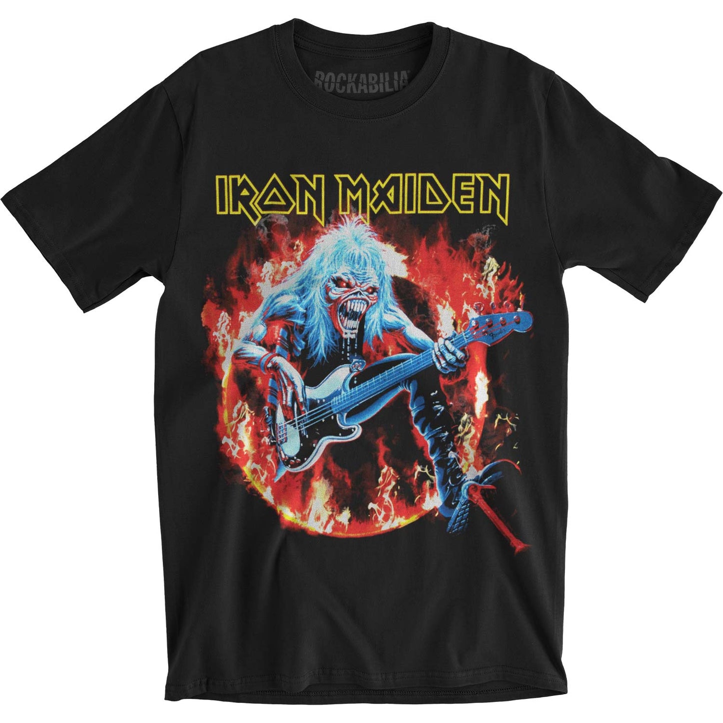 Iron Maiden Fear Live Flames Slim Fit T-shirt
