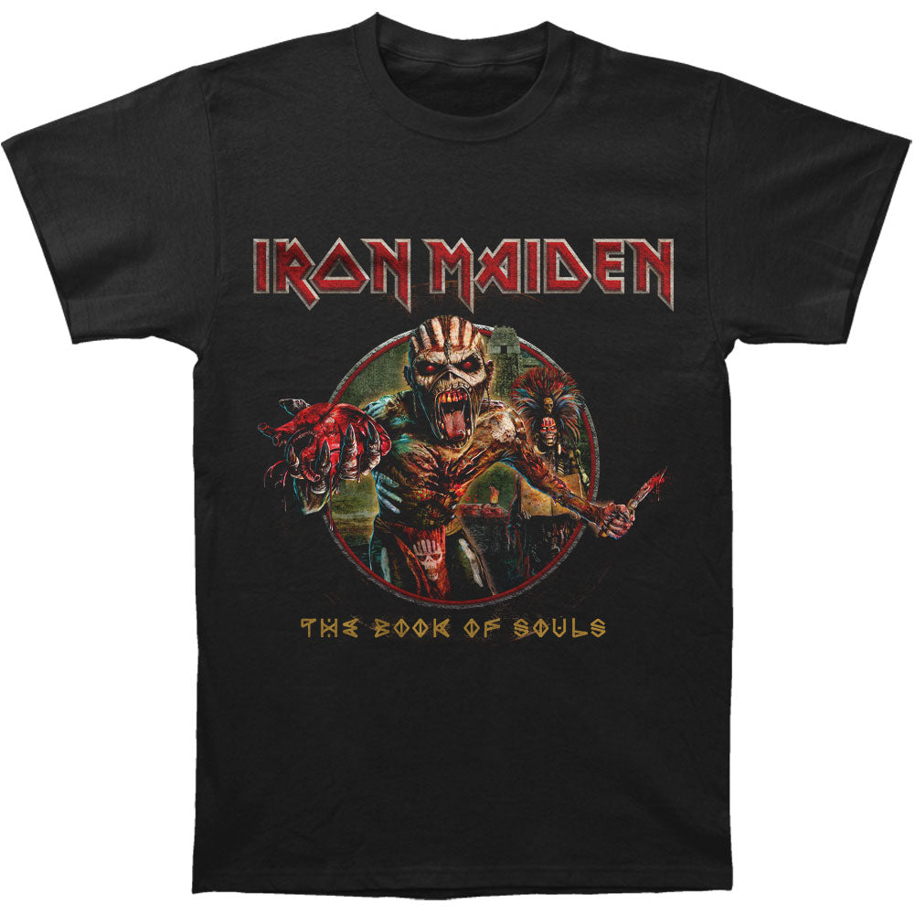 Iron Maiden Book Of Souls Eddie Circle Slim Fit T-shirt