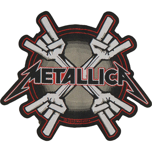 Metallica Metal Horns Woven Patch