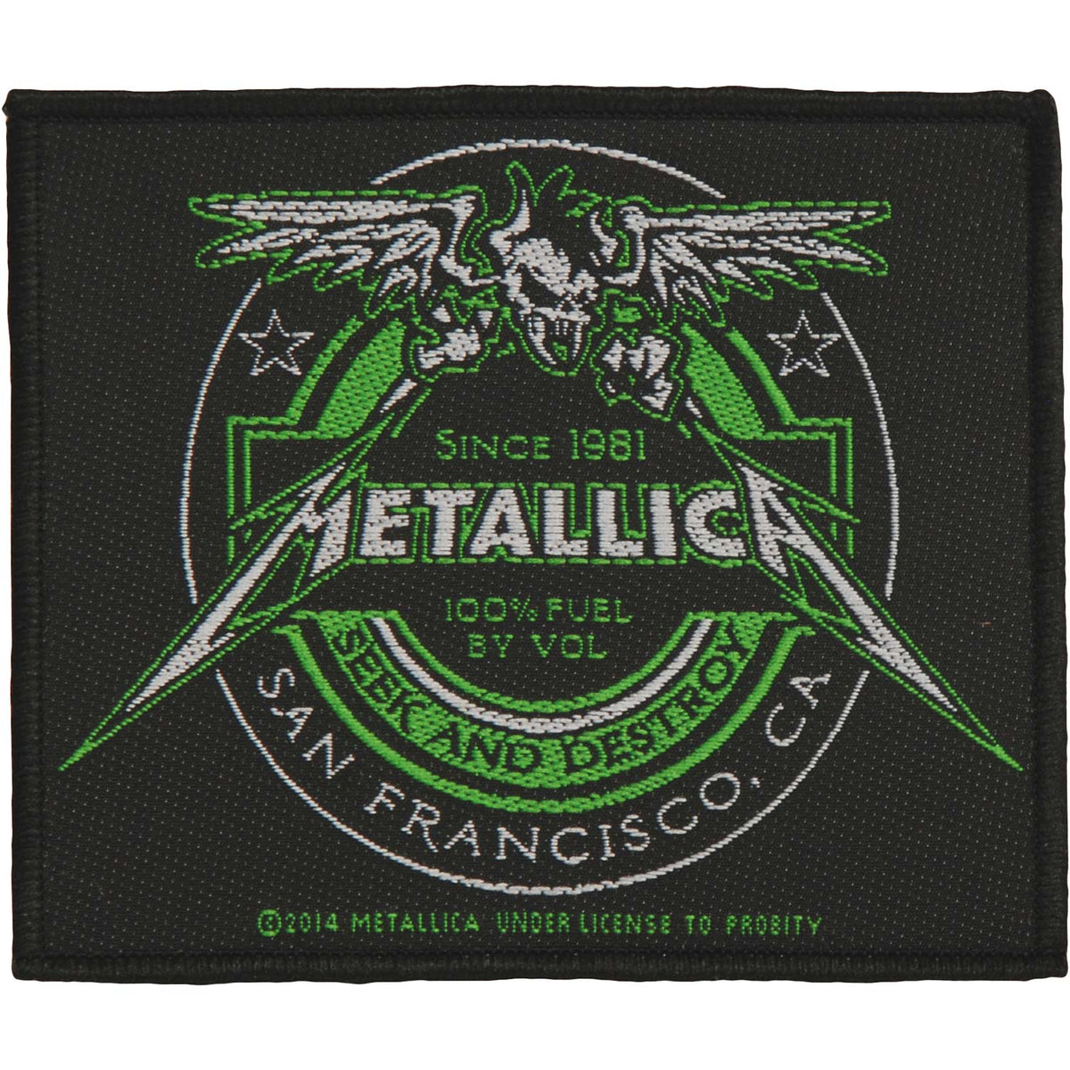 Metallica Beer Label Woven Patch
