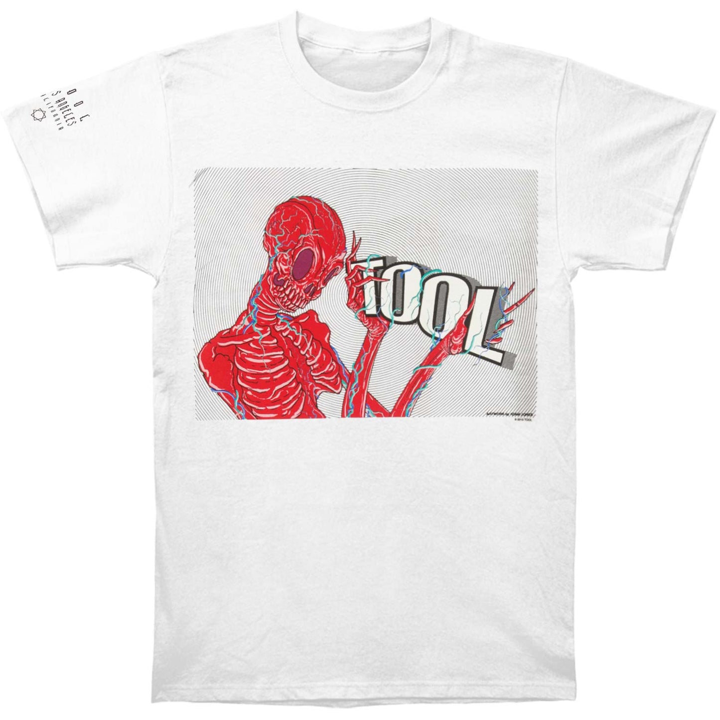 Tool Skeleton Holding Logo Slim Fit T-shirt