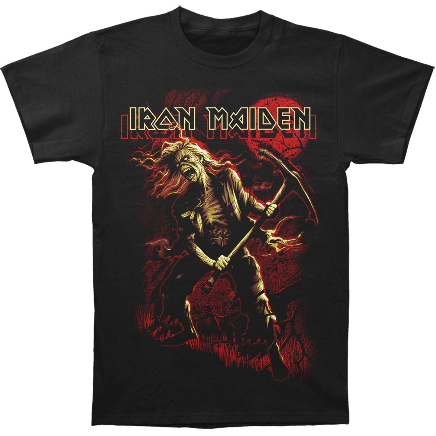 Iron Maiden Benjamin Breeg Red Graphic Slim Fit T-shirt