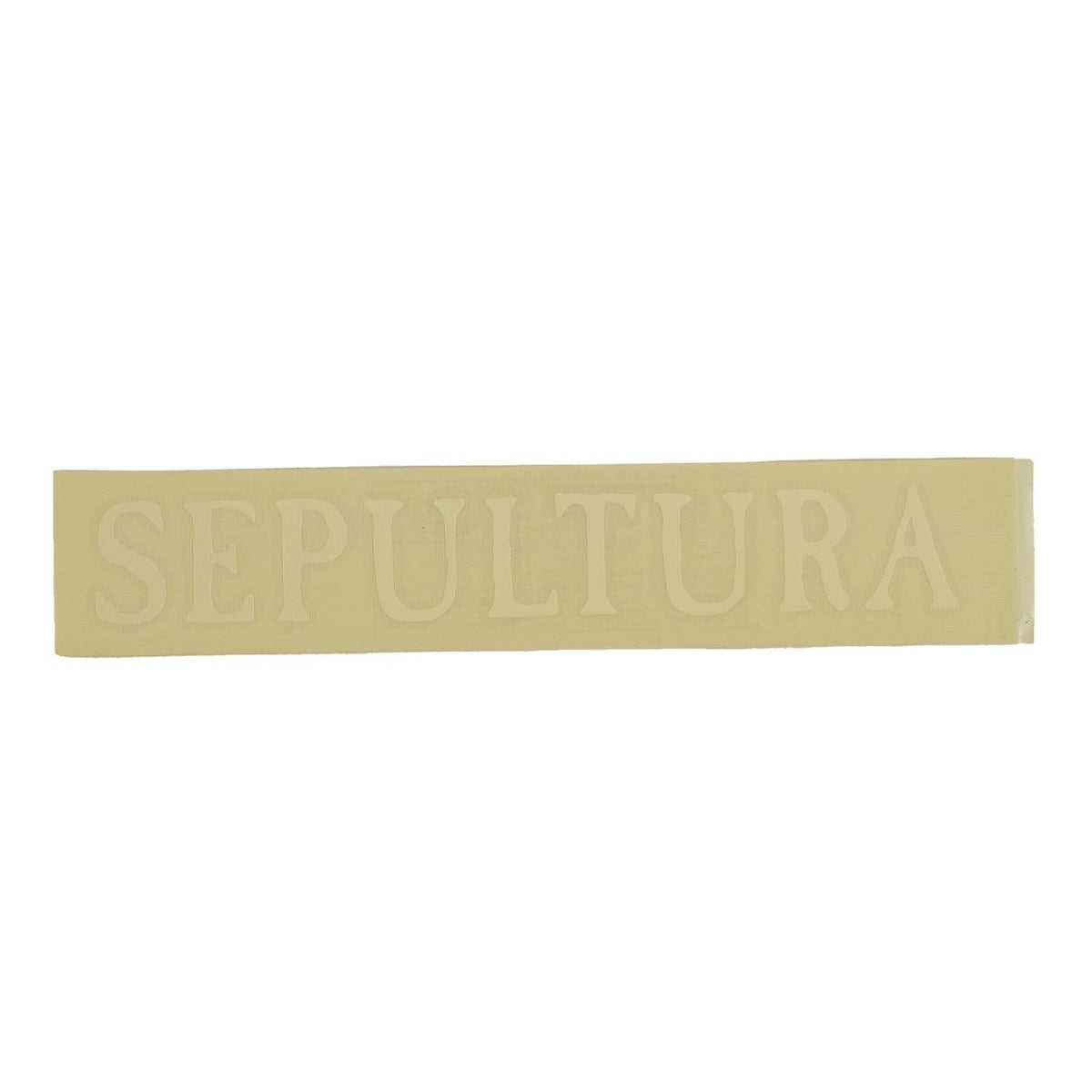 Sepultura Vinyl Cut (White) Peel & Rub Sticker