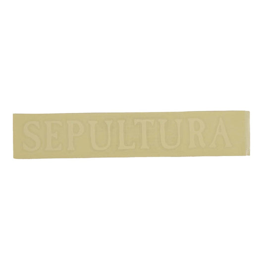 Sepultura Vinyl Cut (White) Peel & Rub Sticker