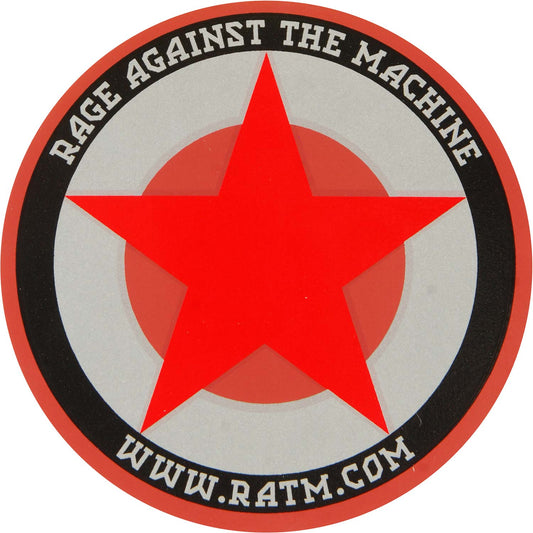 Rage Against The Machine Round Star Sticker