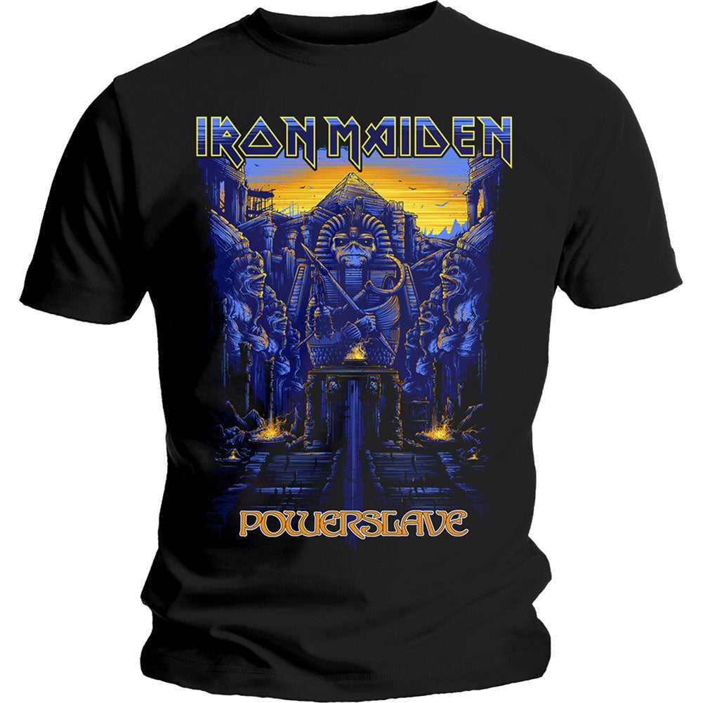 Iron Maiden Dark Ink Powerslaves Slim Fit T-shirt
