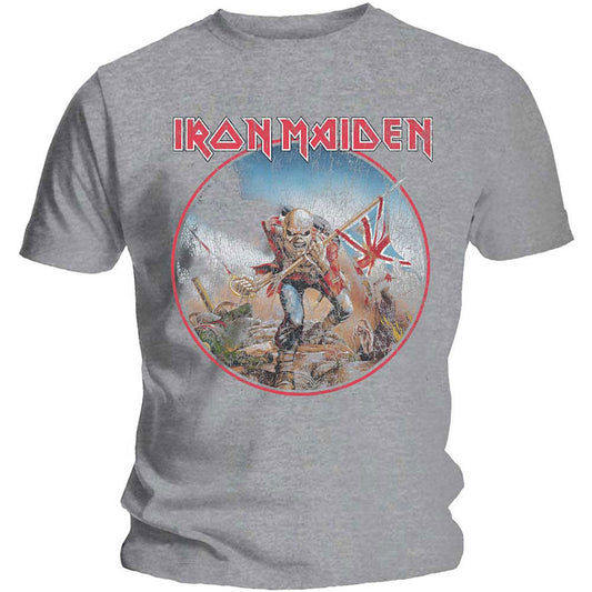 Iron Maiden Trooper Vintage Circle Slim Fit T-shirt