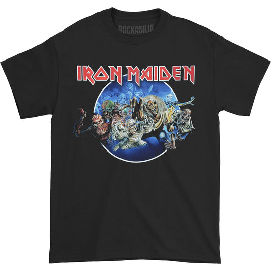 Iron Maiden Wasted Years Circle Slim Fit T-shirt
