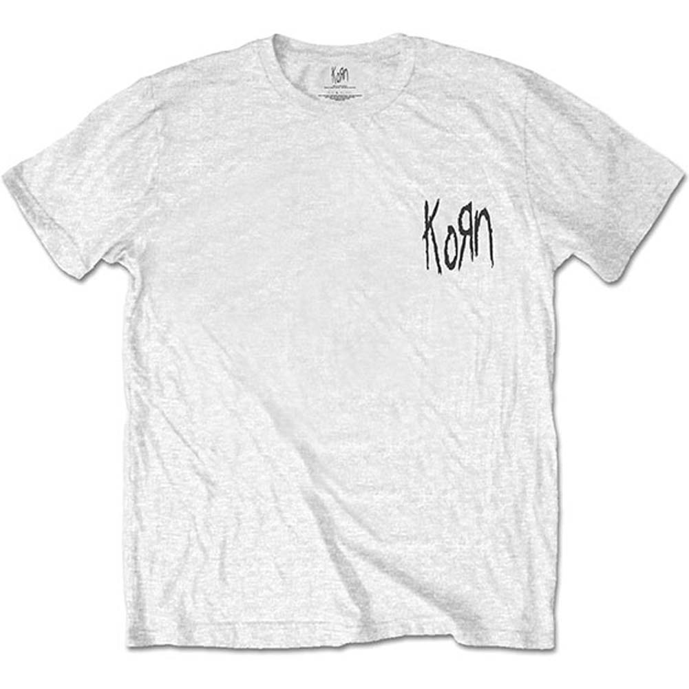 Korn Scratched Type (Back Print) Slim Fit T-shirt